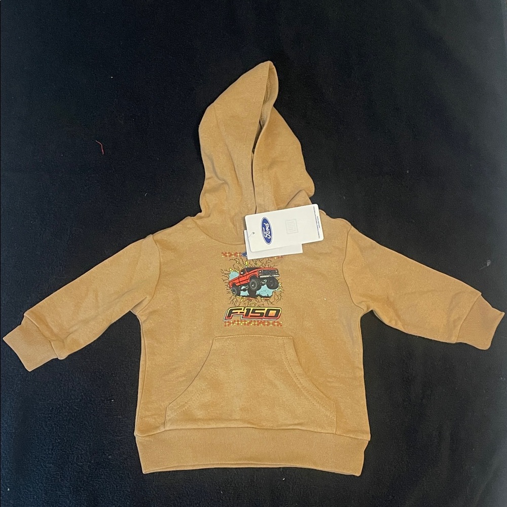 Ford Tan Hoodie with F-150 Graphic nwt